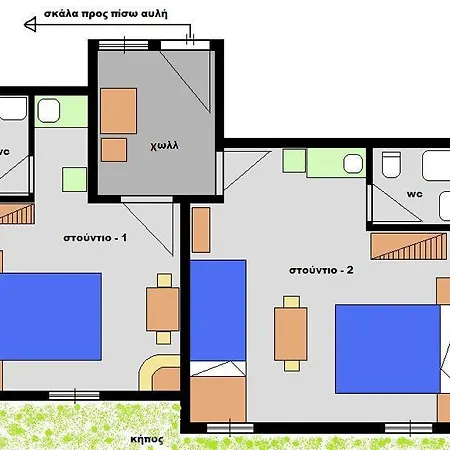Budget In A Semi-basement - Possidonia * Posidhonía